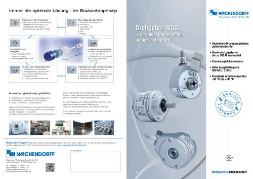 Wachendorff Drehgeber WDGI - der neue Industrie-Standard