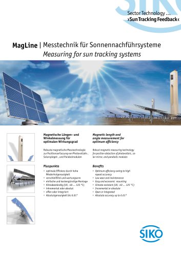 MagLine | Messtechnik für Sonnennachführsysteme