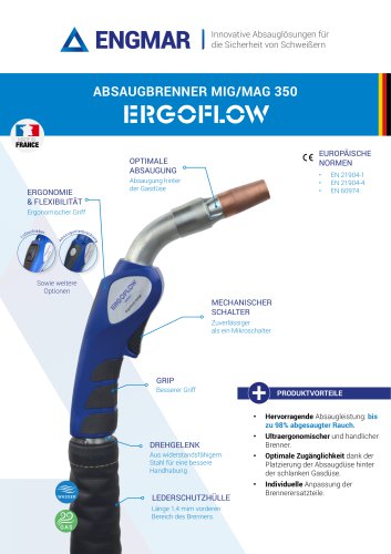 Absaugbrenner MIG/MAG 350 Produktdatenblätter