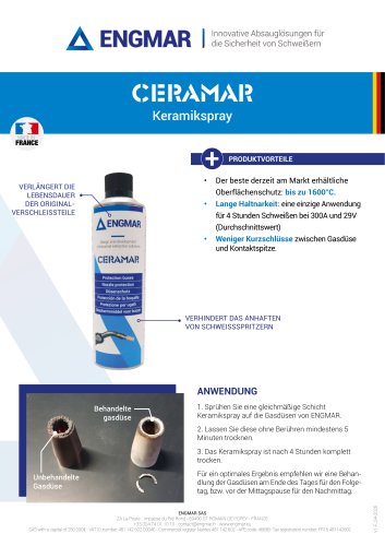 CERAMAR Produktdatenblätter