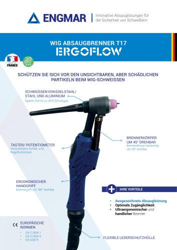 Wig Absaugbrenner TIG T17 Produktdatenblätter