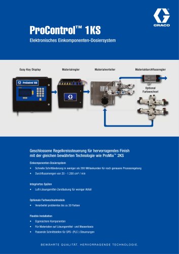 ProControl 1KS, Elektronisches Einkomponenten-Dosiersystem