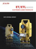 Electronic/Laser Theodolite/2"/5" Accuracy in option / Advanced EDM design SOUTH ET SERIES  With Internal Memory