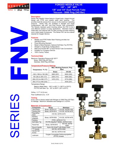 Forged Needle Valve (FNV)