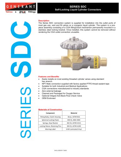 Self-Locking Cylinder Connector (SDC)