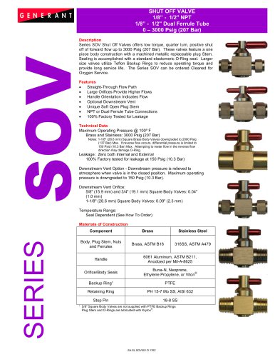 Shut Off Valve (SOV)