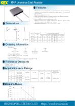 KWX  Aluminum Housed Resistors MNP