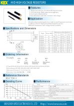 KWX  High Voltage Resistors HVD