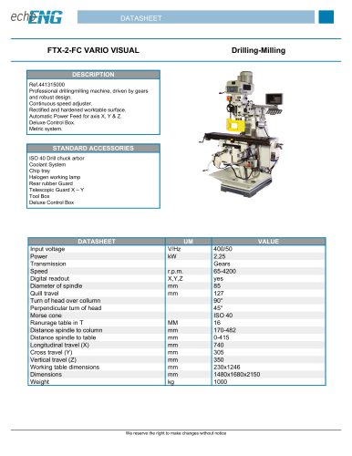 FTX-2-FC VARIO VISUAL