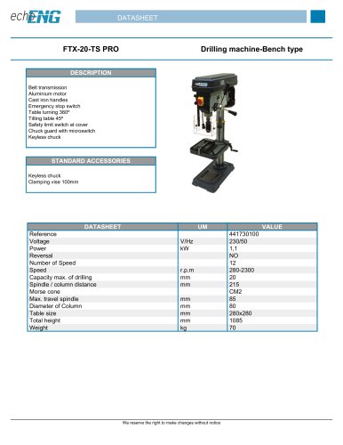 FTX-20-TS PRO