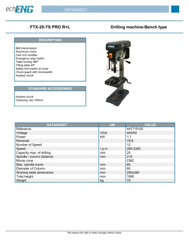 FTX-20-TS PRO R+L