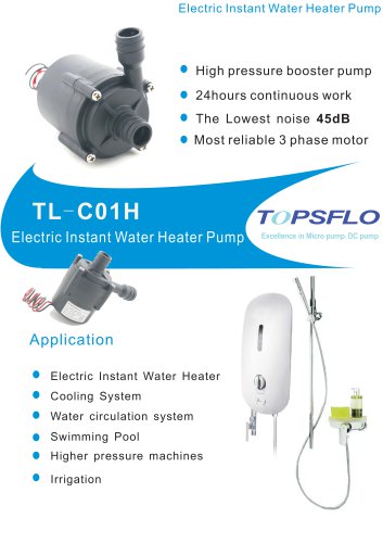 TL-C01H Electric Instant Water Heater Pump