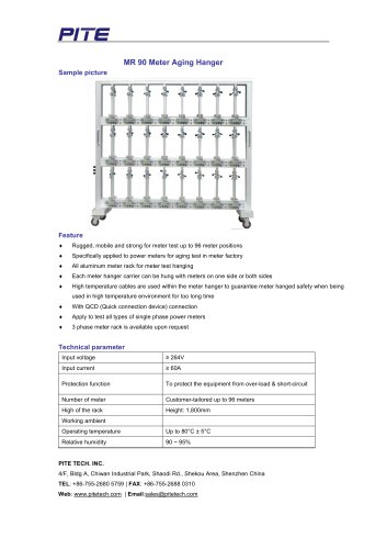 MR 90 Meter Aging Hanger