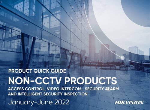 PRODUCT QUICK GUIDE NON-CCTV PRODUCTS