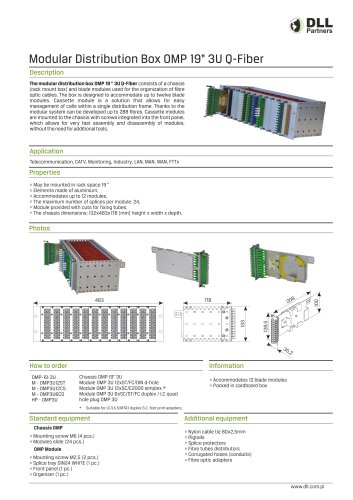 Modular Distribution Box OMP 19” 3U Q-Fiber