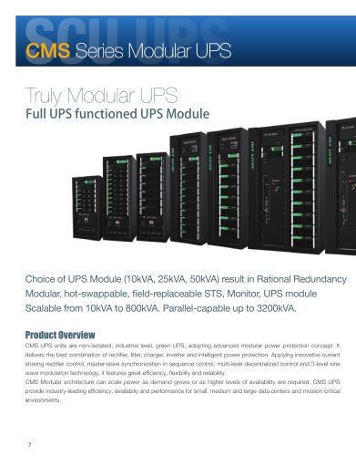 SICON EMI Online High frequency UPS-CMS Series Modular UPS 50~800kva