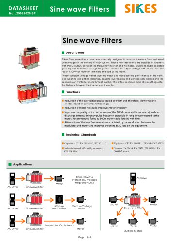 SIKES SINEWAVE FILTERS