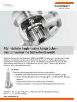 HANDTMANN ARMATURENFABRIKFür höchste hygienische Ansprüche – das totraumarme Sicherheitsventil - 1