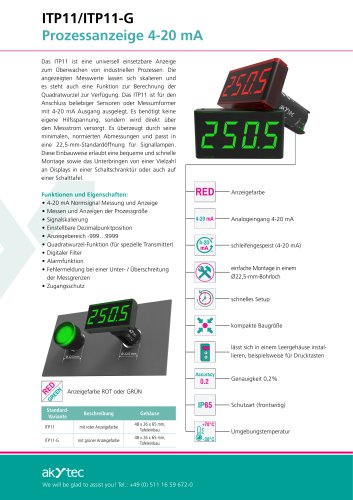 Produktflyer ITP11