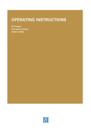 OPERATING INSTRUCTIONS