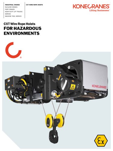 Cxt Kran Konecranes Pdf Katalog Technische Unterlagen Prospekt