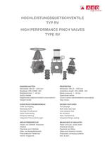 Mechanisches Schlauchquetschventil - Typ RV - 1