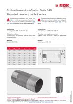 Schlauchanschluss-Stutzen Serie SAS - 2