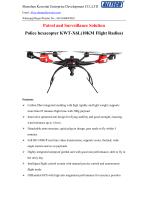 Police Drone KWT-X6L Surveillance Solution