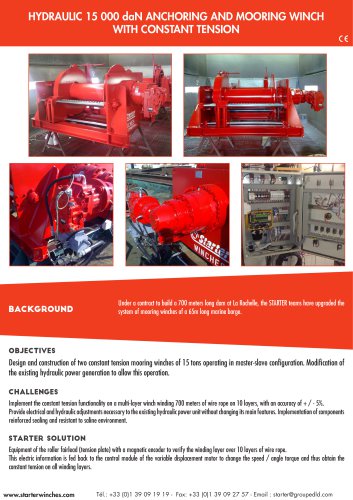 anchoring and mooring winch