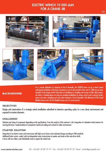 electric hoist for crane jib