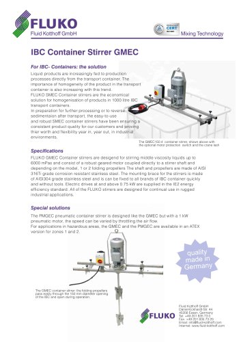 IBC-Container stirrer GMEC