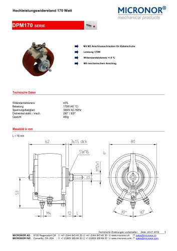 DPM170 Serie