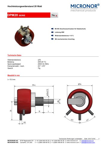 DPM20 Serie