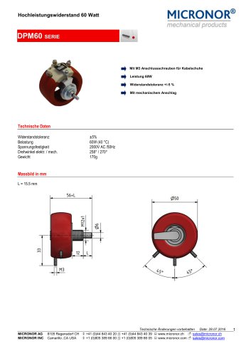 DPM60 Serie