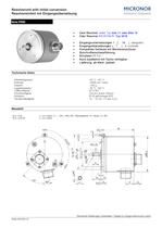 Resolvereinheit mit bis zu zwei Resolver Typ: FR 90 - 1