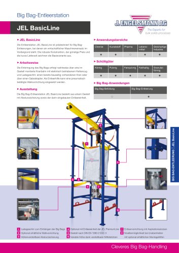 Big Bag Entleerstation JEL Basic Line