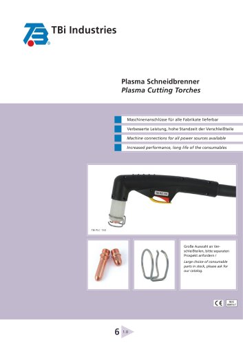 Overview of TBi Plasma cutting torches