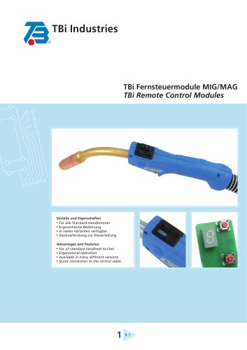 Overview of the TBi Remote Control modules