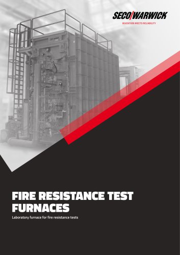 FIRE RESISTANCE TEST FURNACES Laboratory furnace for fire resistance tests
