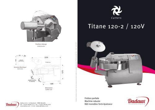 Cutter Titane 120-2/120V