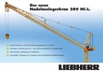 Der neue   Nadelauslegerkran 280 HC-L - 1