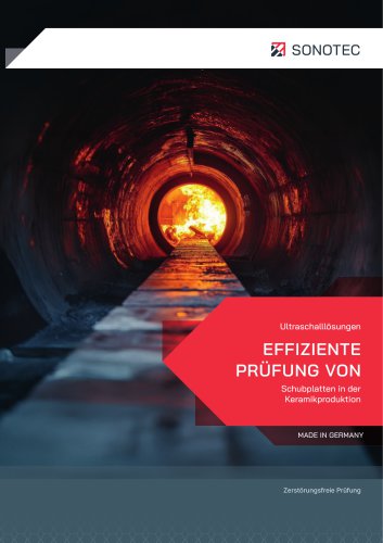 Effiziente Prüfung von Schubplatten in der Keramikproduktion