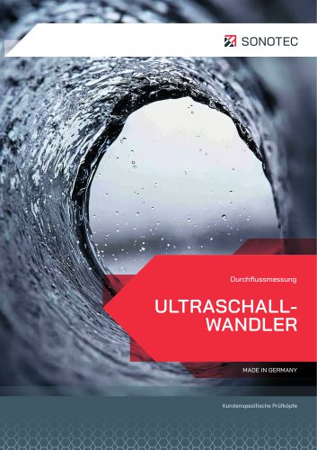 Ultraschallwandler zur Durchflussmessung