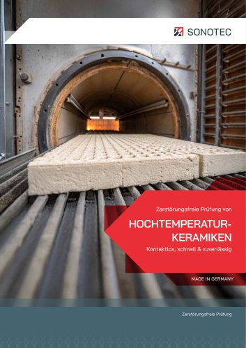 Zerstörungsfreie Prüfung von Hochtemperatur-Keramiken