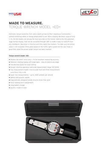 Jetco - Torque wrench model »ED«