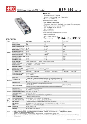 HSP-150 series