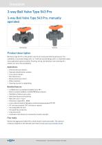 way Ball Valve Type 543 Pro