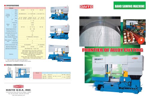 Band sawing machine for alloy steel - SGAII8010CNC  