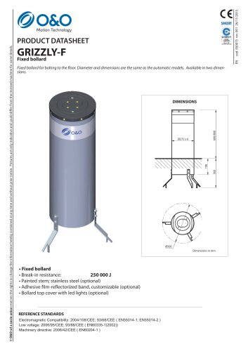 GRIZZLY-F Fixed bollard