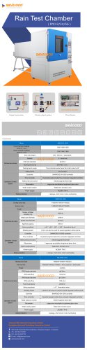 Rain test chamber IPX-1/2/3/4/5/6
